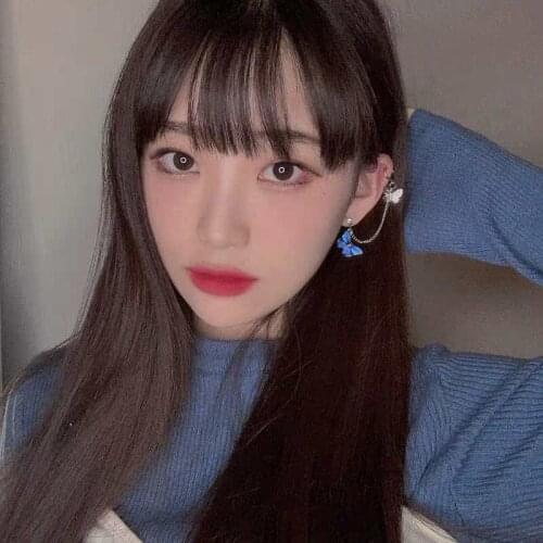 Fine Me Creative New Butterfly Earring Alloy Chain Clip Earrings for Women 2020 Fashion Jewelry Accessories