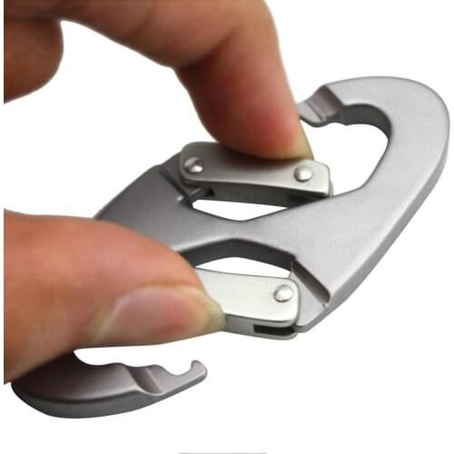 8-shaped Climbing Carabiner Multi-functional Mountaineering Hanging Hooks Portable Lock Buckle for Outdoor Camping