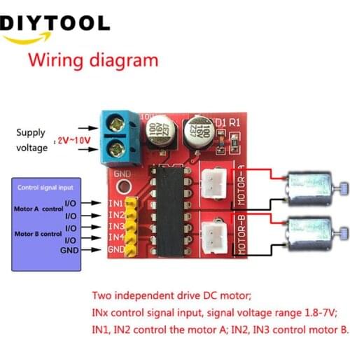 Kit 2.5A Dual Channel DC Motor Driver Mini Module Beyond L298N PWM Speed Control