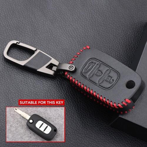 Car Flip key Leather Case for Renault Dacia LADA Sedan Largus Kalina Granta Vesta X-Ray XRay Remote Fob Cover Protect Set