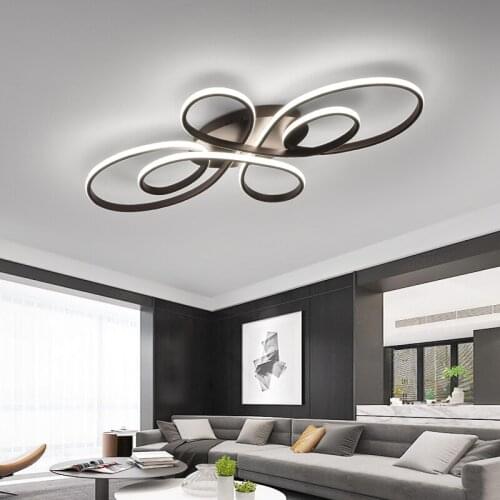 Modern led ceiling Lights living room bedroom kitchen study coffee Color white ceiling lamp lighting home decoration dimming