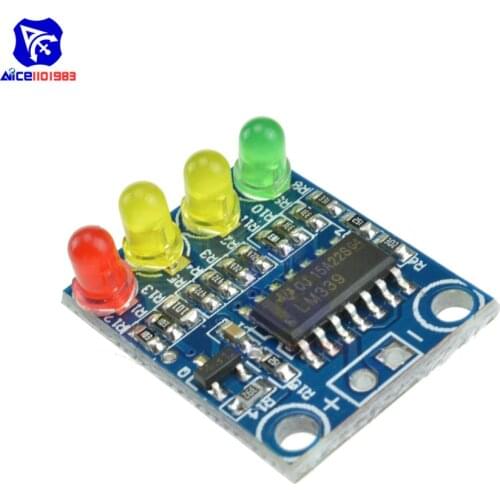 LM339 12V Electric Quantity 4 Power Indicator Battery Detection Module for Arduino