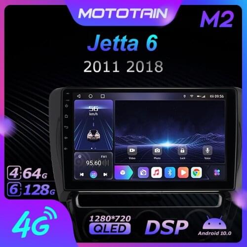 Mototain 6G+128G Android 10.0 Car Multimedia Radio Player for Volkswagen Jetta 6 2011 2018 Auto video Head Unit 4G LTE SPDIF