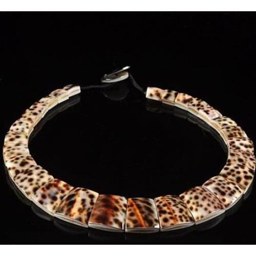 New Fashion Beautiful Sea Shell Pendant beaded Necklace 18" Charms