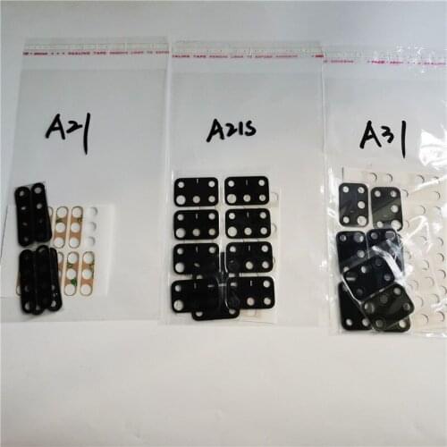 Wholesale 10pcs/lot Camera Glass Lens For-Samsung Galaxy A21 A31 A21S Rear Back Camea Lens With Adhesive