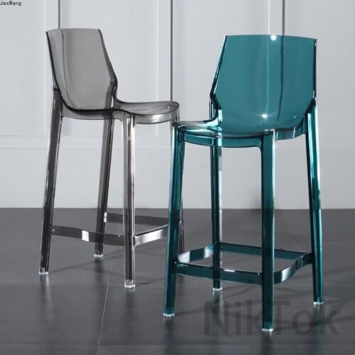 Transparent Plastic Chair Restaurant Bar Chair Bar Stool Nordic High Stool Acrylic Modern simple High Stools Home Furniture