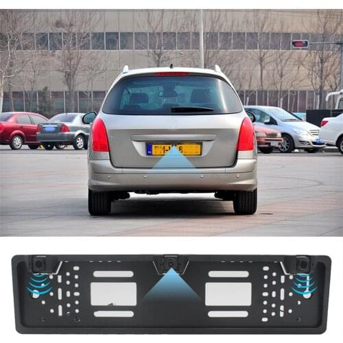 European Car License Plate Frame Number Plate Holder Backup Camera Car Rear View Camera Parking Assistant Camera