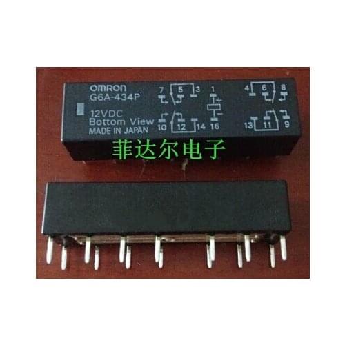 Relay G6A-434P-12VDC G6A-434P 12VDC G6A 434P DC12V 12V OMRON DIP14
