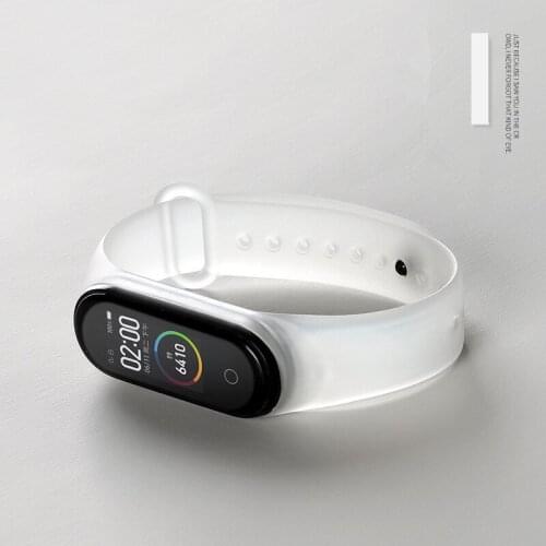 Strap for Xiaomi Mi Band4 3 High Quality Transparent Silicone Sports Waterproof Replacement Bracelet for Xiaomi Band 5 Watchband
