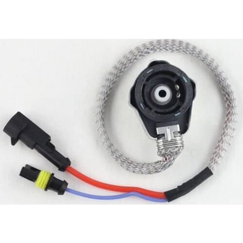 Rockeybright 2pcs d2s hid xenon wire amp adapter d2r d2c d2s bulb socket xenon hid harness relay d2s hid xenon wire cable holder