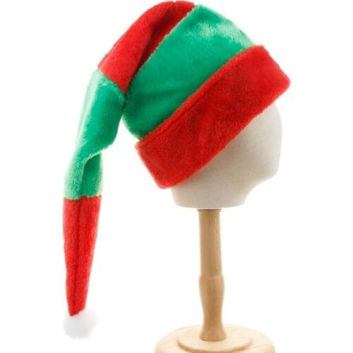 Christmas Funny Party Hats Plush Elf Santa Hat Ornament Decoration Christmas Cap Turkey Hats New Year Xmas Party Props Decor