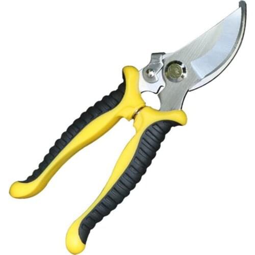7.5 Inch Heavy Duty Garden Bypass Pruning Shears, Fruit Tree Trimmers, Hand Pruner, SK5 Blades, Anti-Slip Handle, Spring Switch
