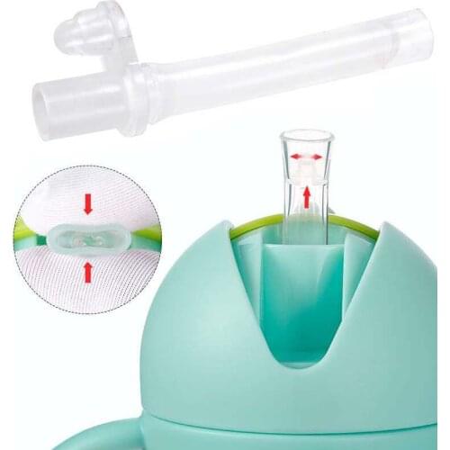 3Pcs Baby Bottle Straw Replacement for Kids Drinking Cup Water Bottle Feeding Soft Silicone Feeding Nipple Accessories