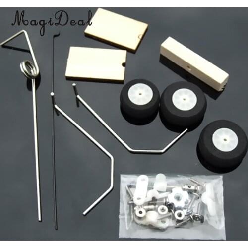 High Quality 1 Set Main Landing Gear Wheel Kit for RC Airplane Modelling Remote Control Parts Replacement