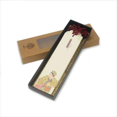 1pcs gift box court drama bookmarks 18 sheets / set Chinese style element gift batch send foreign friends students
