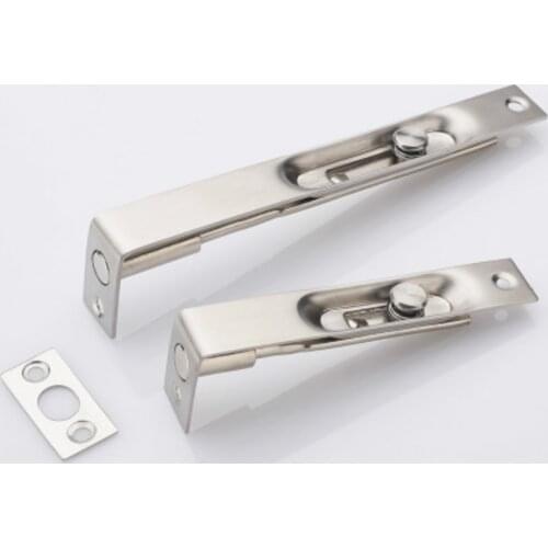 1Pcs 4/6/ Inch Stainless Steel Hidden Door Bolt Security Guard Door Latch Sliding Lock Bathroom Bolt Dust Proof Tube