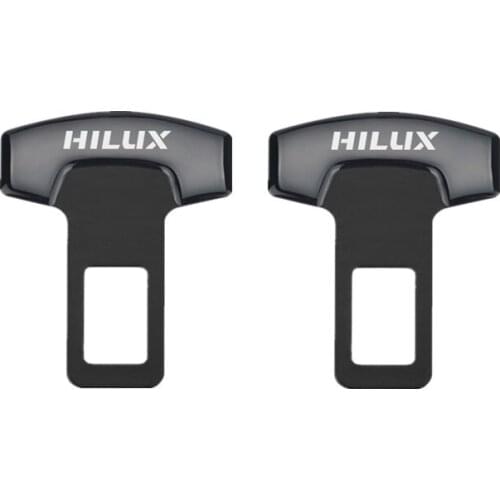 2PCS Car Belt Buckles Car Seat Safty Belt Alarm Canceler Stopper for Toyota Hilux surf vigo revo 2017 2018 Accessories