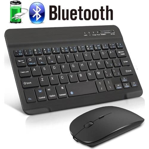 Wireless Keyboard Mouse Bluetooth Keyboard with Mouse for Phone Laptop Mini Spainsh Russian Keyboard Mouse Set Noiseless Mice
