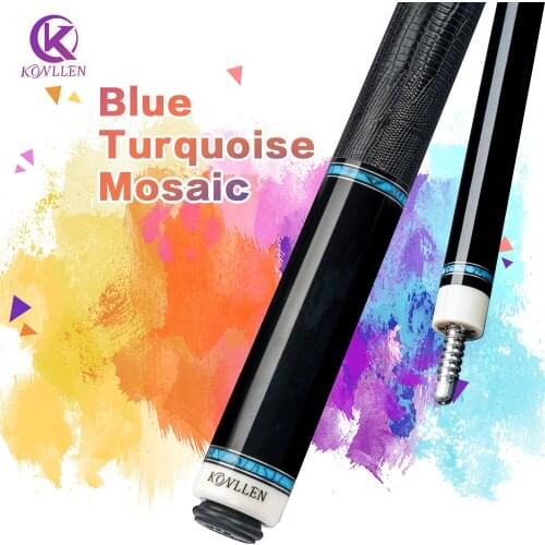KONLLEN Billiard Real Inlay Carbon Fiber Pool Cue Stick Carbon Energy Technology Leather Grip Billiards Cue Stick Kit with Case
