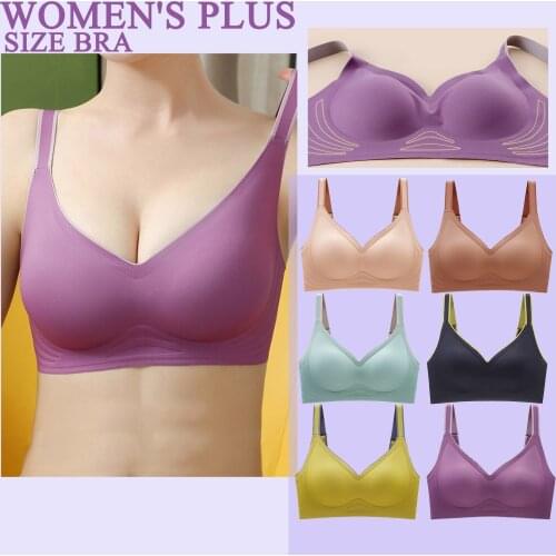 Push Up Padded Gym Fitness Bras Crop Tops Women Lady Plus Size Gathered Bra Adjustable Pair Of Thin Breast Cup Underwear Soft