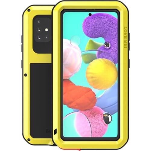For Samsung Galaxy A71 A51 Cases Covers Armor Matel Doom Heavy Duty Shock Dirt Proof Cover For Samsung A71 A51 Phone Shell Coque