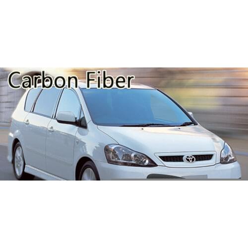 Black Carbon Fibe for Toyota Ipsum Avensis Verso Picnic SportsVan 2002~2009 2005 Chrome Door Handle Cover Refit Car Accessories