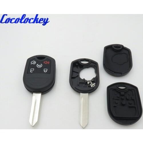 Cocolockey Remote Key Shell Fob for FORD Expedition Mustang F150 F250-350 Super Duty Keyless Case 5 Button No Logo