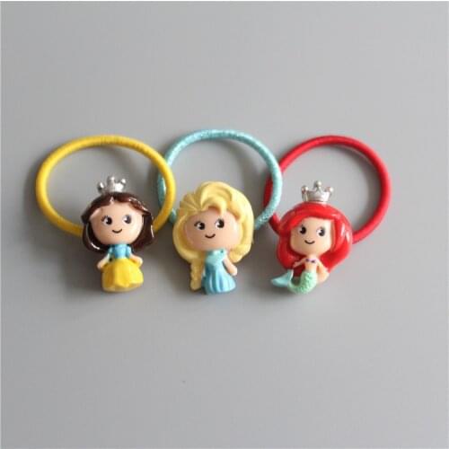 Creative Rabbit Princess Crown Children Hair Ropes Elastic Rubber Hair Band Baby Headwear Kids Headdress Girls Hair Accessories