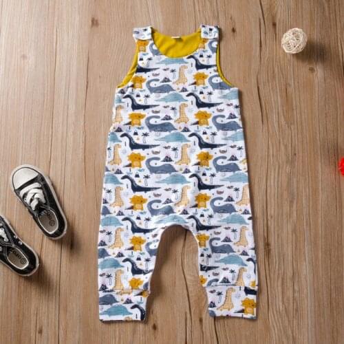 Newborn Infant Baby Boy Girl Dinosaur Clothes Jumpsuit Romper Outfit lovely cartoon print baby romper infant clothes