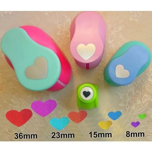 4pcs Handmade Crafts Heart Circle Star Scrapbooking Tool Paper Punch Photo Gallery decoration DIY Gift Card Punches Embossing