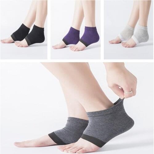 1pair New Gel Heel Socks Moisturing Spa Gel Socks Feet Care Cracked Foot Dry Hard Skin Protector Wholesale Or Retail