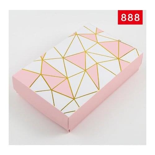 10PCS 18x12x4cm Pink Paper Box Packaging with Cap Presents Carton Caixa Packaging for Panties Socks Towels Wear Gift Box