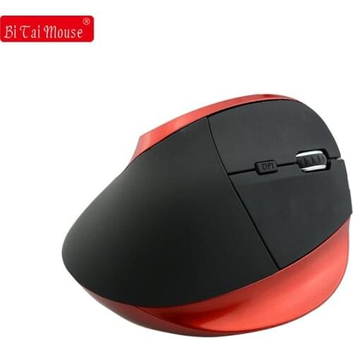 Rechargeable Optical Wireless 2.4G Vertical Mouse Ergonomic 6 Buttons 2400DPI Right Hand Gaming For Laptop Desktop Computer Mice