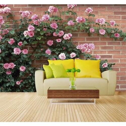 Rose flowers custom mural 3D wallpaper backgrounds stereoscopic 3D wallpaper the living room TV backdrop bedroom sofa TV