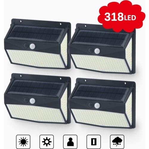 108 LED Solar Wall Lamp Street Lights Garden Waterproof Outdoor Lighting PIR Motion Sensor Detection Sunlight Spotlight