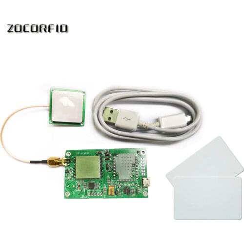 Low power quality passive mini uhf rfid reader module +2dbi small ceramic rfid uhf antenna+Free SDK+Free Testing tags