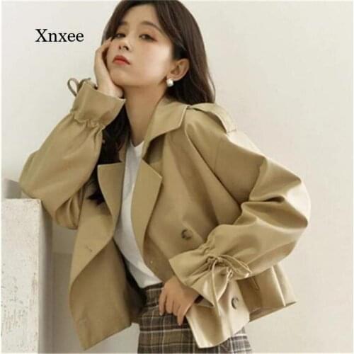 2021 New Spring and Autumn Womens Jacket Clothing Korean Style Loose Fashion Suit Windbreaker Short Coat Jacket Top