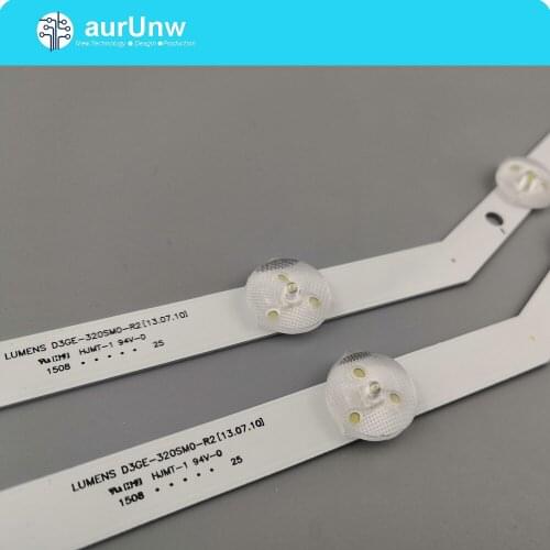New kit) 2pcs 9LEDs LED backlight strip Replacement for Samsung D3GE-320SM0-R2 BN64-YYC09 BN96-27468A LM41-00001R 2013SVS32
