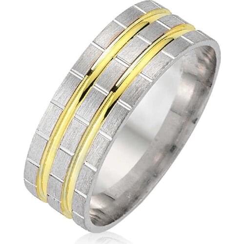 Original silver , Rodium Plated Wedding ring, Classic Wedding rings Types