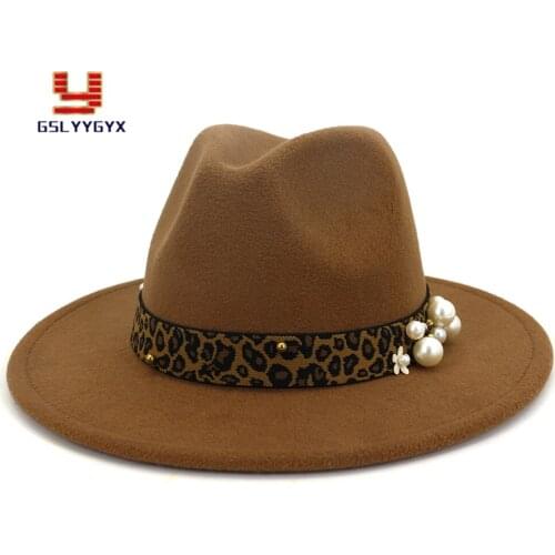 British Classic Wide Brim Jazz Panama Fedora Hat Women Men Elegant New Fashion Church Black White Red Hat Caps