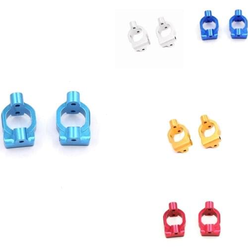 2Pcs Aluminum Alloy Front C Hub Carrier Caster Block C Seat for Wltoys 104001 1/10 RC Car Upgrade Accessories