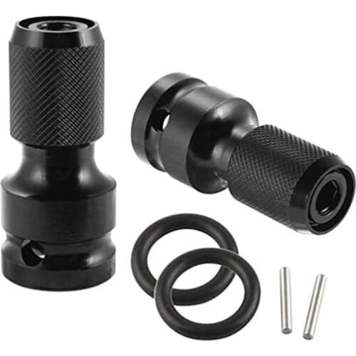 1/2'' Square To 1/4'' Hex Shank Socket Adapter Quicker Release Converter for Impact Wrench Screwdriver Dropshipping