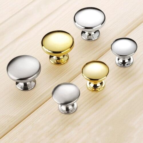 Mushroom-type Drawer Knobs Furniture Cabinet Handle Round Single Hole Zinc Solid Simple Wardrobe Pull Cupboard Dresser Pull Knob