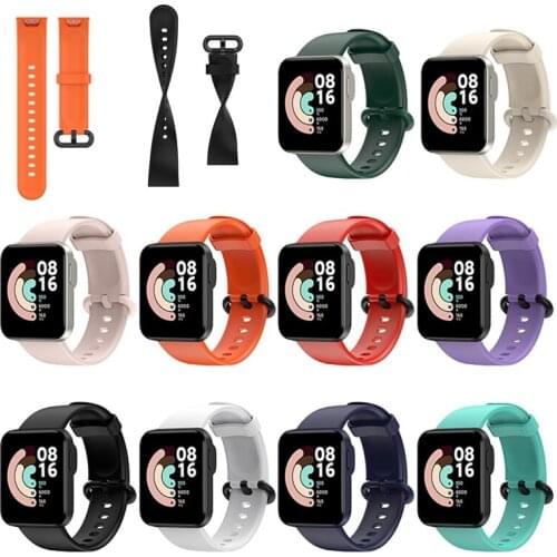 Silicone Smartwatch Replacement Part Sport Wrist Watchband For Xiaomi Mi Watch Lite/Redmi Strap Smart Wristband Band Accessories