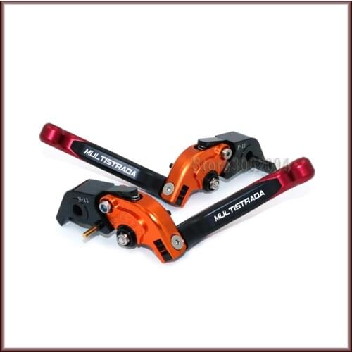 For DUCATI MULTISTRADA 1200/1260/S 2010-2018 2017 2016 2015 2014 Motorcycle Folding Extendable Adjustable Brakes Clutch Levers