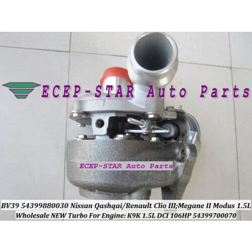 Free Ship BV39 54399880030 54399880070 8200405203 Turbo For Renault Modus Clio 3 Megane Scenic 2 For Nissan Qashqai K9K 1.5L DCI