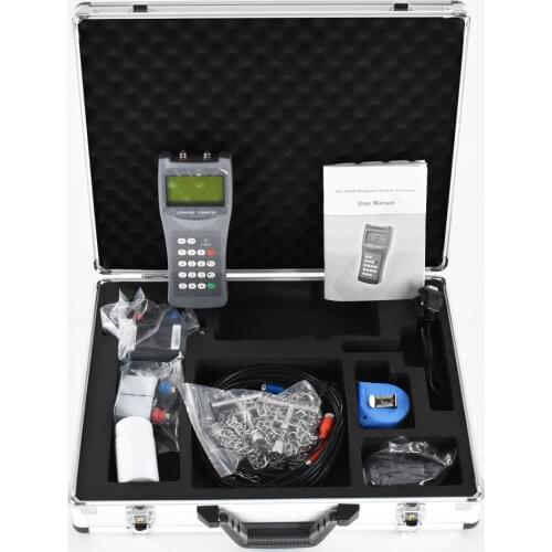 Ultrasonic liquid flow meter TDS-100H Handheld Water Flowmeter DN15mm-DN700mm S2 M2 Transducer