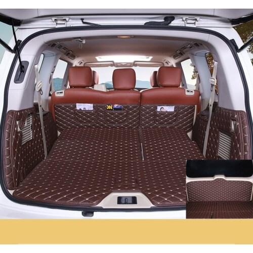 Custom 3D No Odor Waterproof Boot Carpets Cargo Liner Rugs Full Set Car Trunk Mats for 2012-2020 Year Nissan Patrol Y62