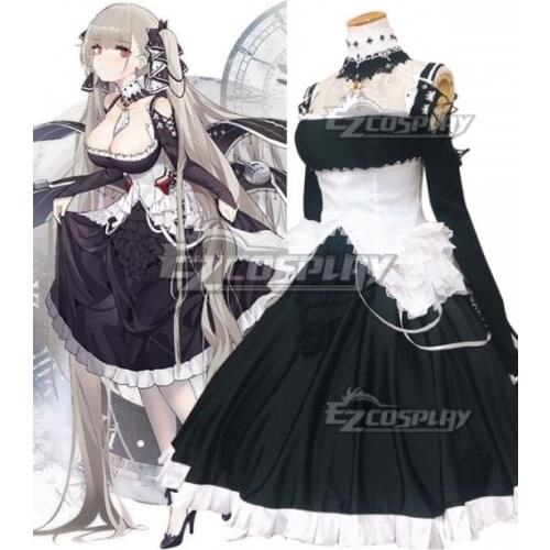 Azur Lane Formidable Women Dress Female Apron Maid Lolita Dress Uniform Halloween Carnival Outfit Dress Suit Cosplay Costume E00