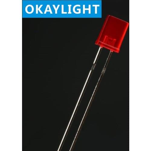 100PCS 2*5*7MM 257 square LED DIP2 red